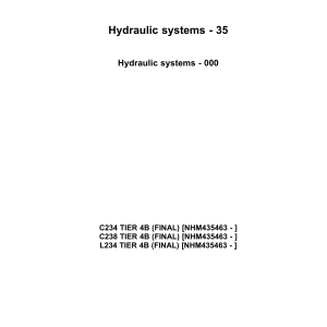 New Holland c238 tier 4B manual Workshop Manual — 2900 Pages (37 Parts)