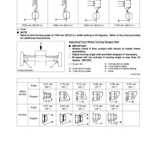 Kubota M95X/M105X/M125X Tractor Workshop Manual