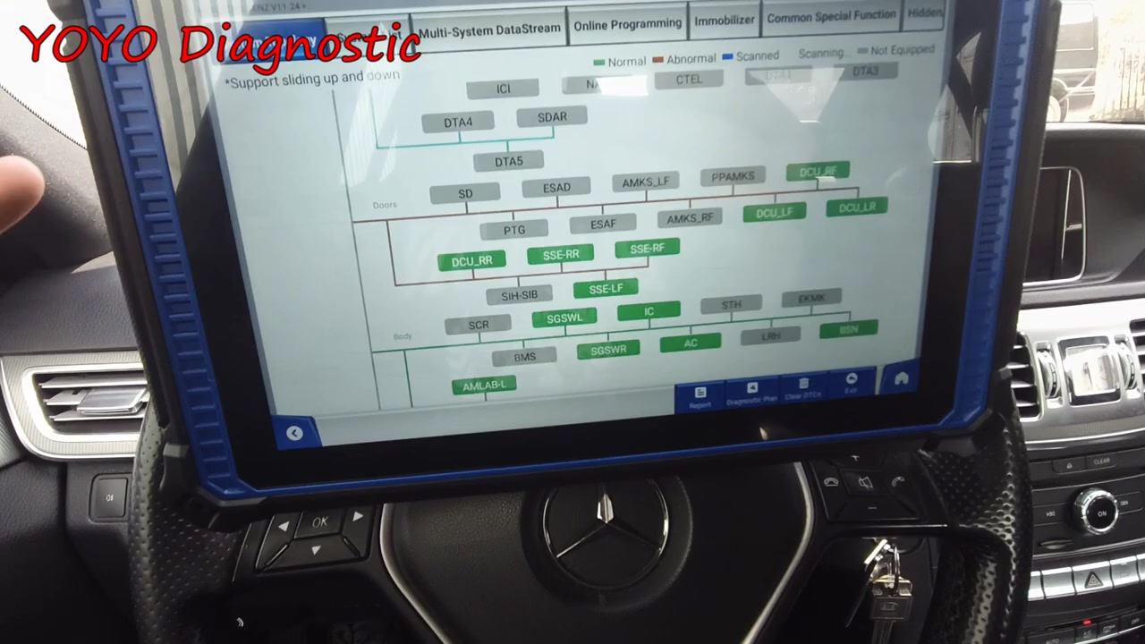 Udiag X95 Pro menu identical to Launch X431 shared platform confirmed by presenter