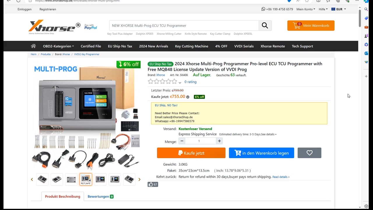 Xhorse VVDI Multi-Prog pricing