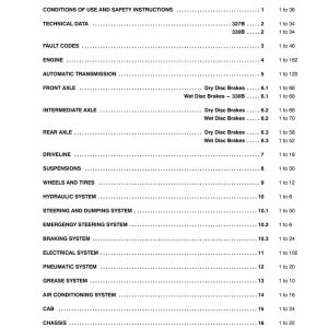 CASE 327B 330B Articulated Dump Truck Service Manual — 5 PDFs | Tier 3 + Simplemux