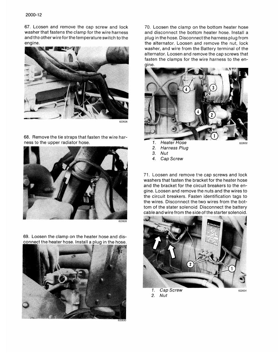 CASE 1150E crawler dozer hydraulic system circuit diagram with test ports