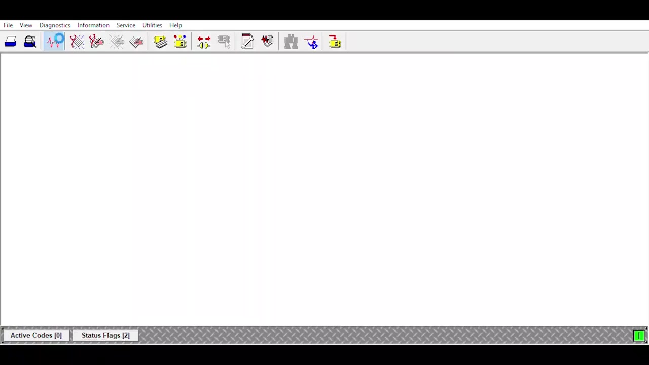 Screenshot of the ET software's 'Status Group #1' again, highlighting live data readings for various engine parameters, including current values, units, minimums, and maximums recorded.