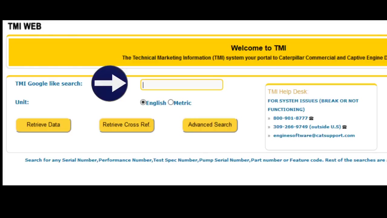 TMI Web report showing engine performance data, highlighting 'Full Load Setting(FLS) Intercept' and 'Full Torque Setting(FTS) Slope' values.