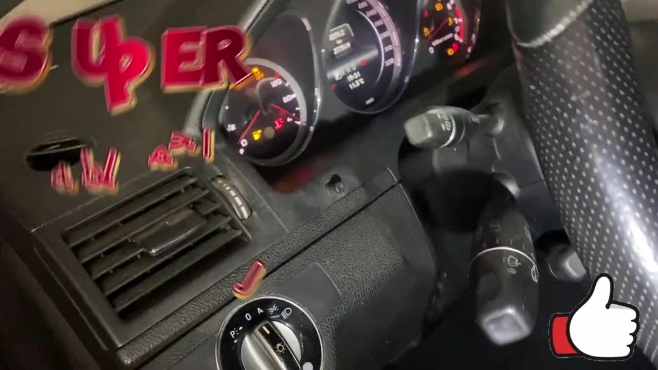 Car starting successfully after the repair, with a 'SUPER الحمد لله' overlay.
